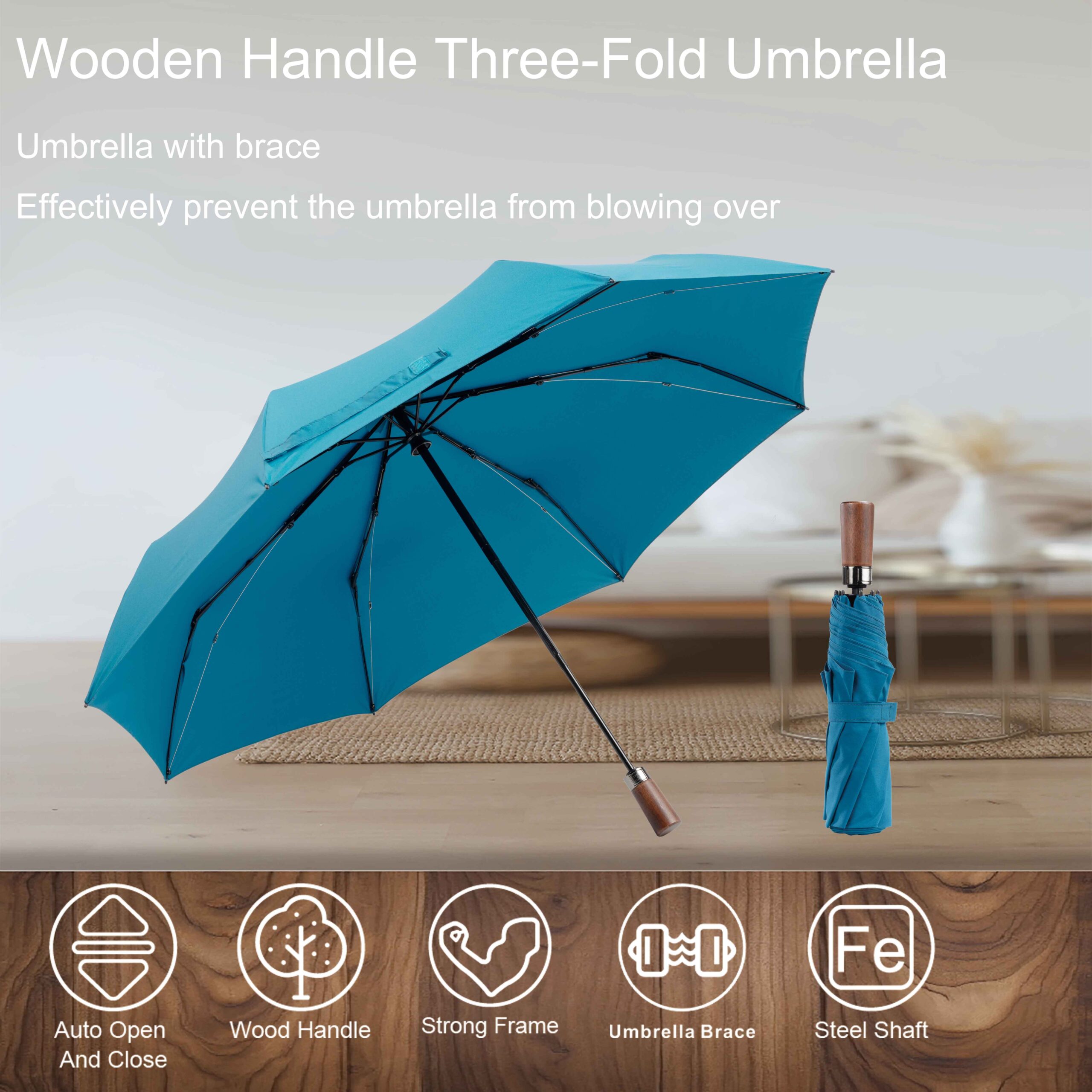 3-folding umbrella