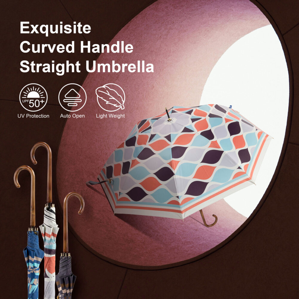 curved handle umbrella