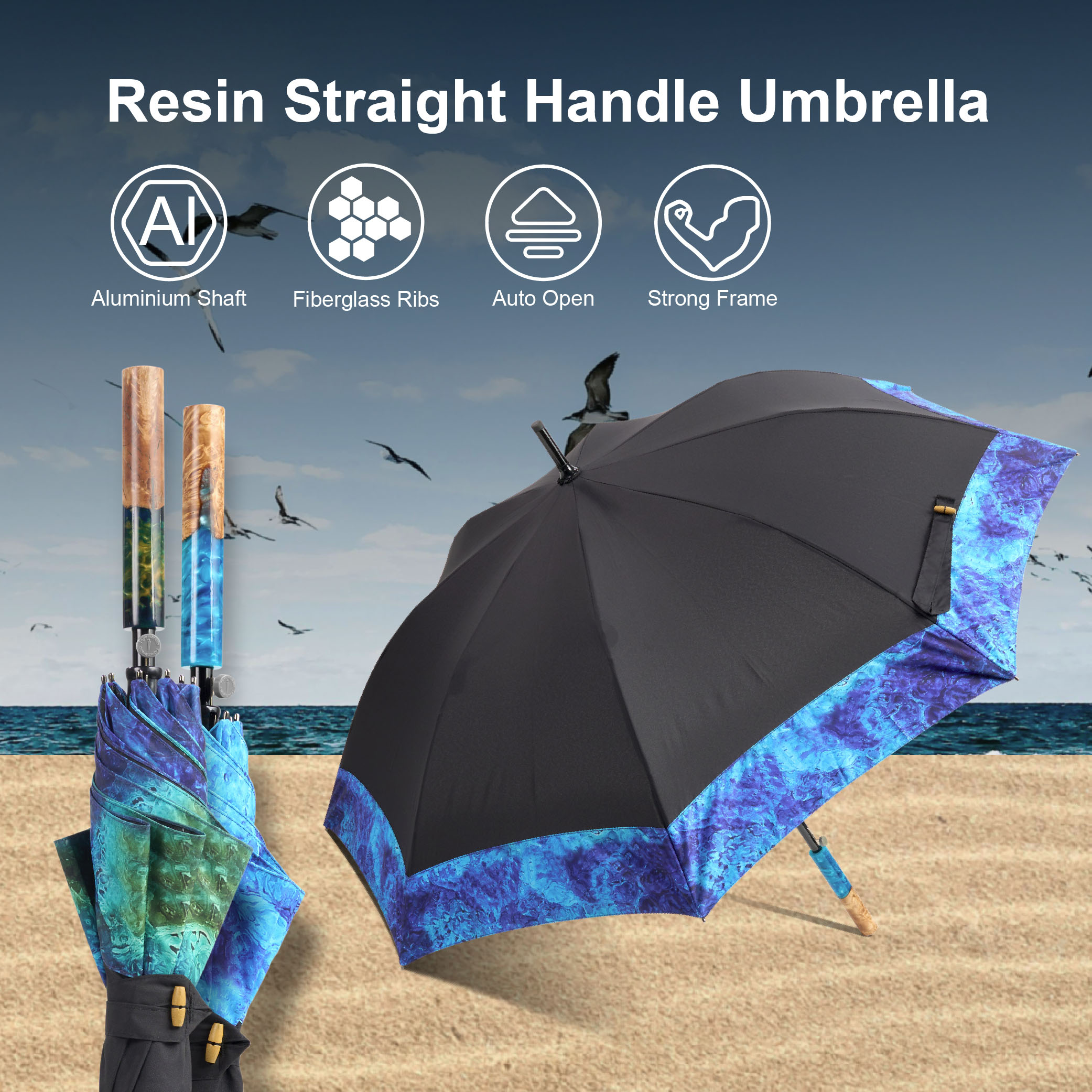 resin handle umbrella